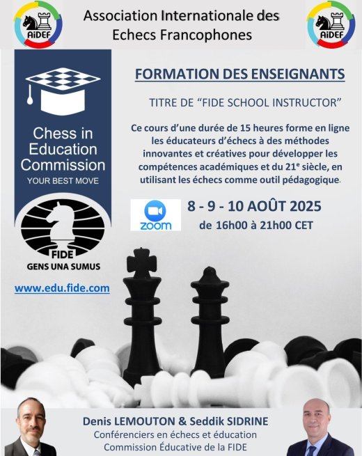 Troisième cours de Préparation des Enseignants pour le Titre de 