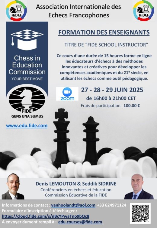 Second cours de Préparation des Enseignants pour le Titre de